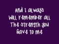 Faith Hill - There You&#39;ll Be (Lyrics On Screen)