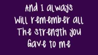 Faith Hill - There You&#39;ll Be (Lyrics On Screen)