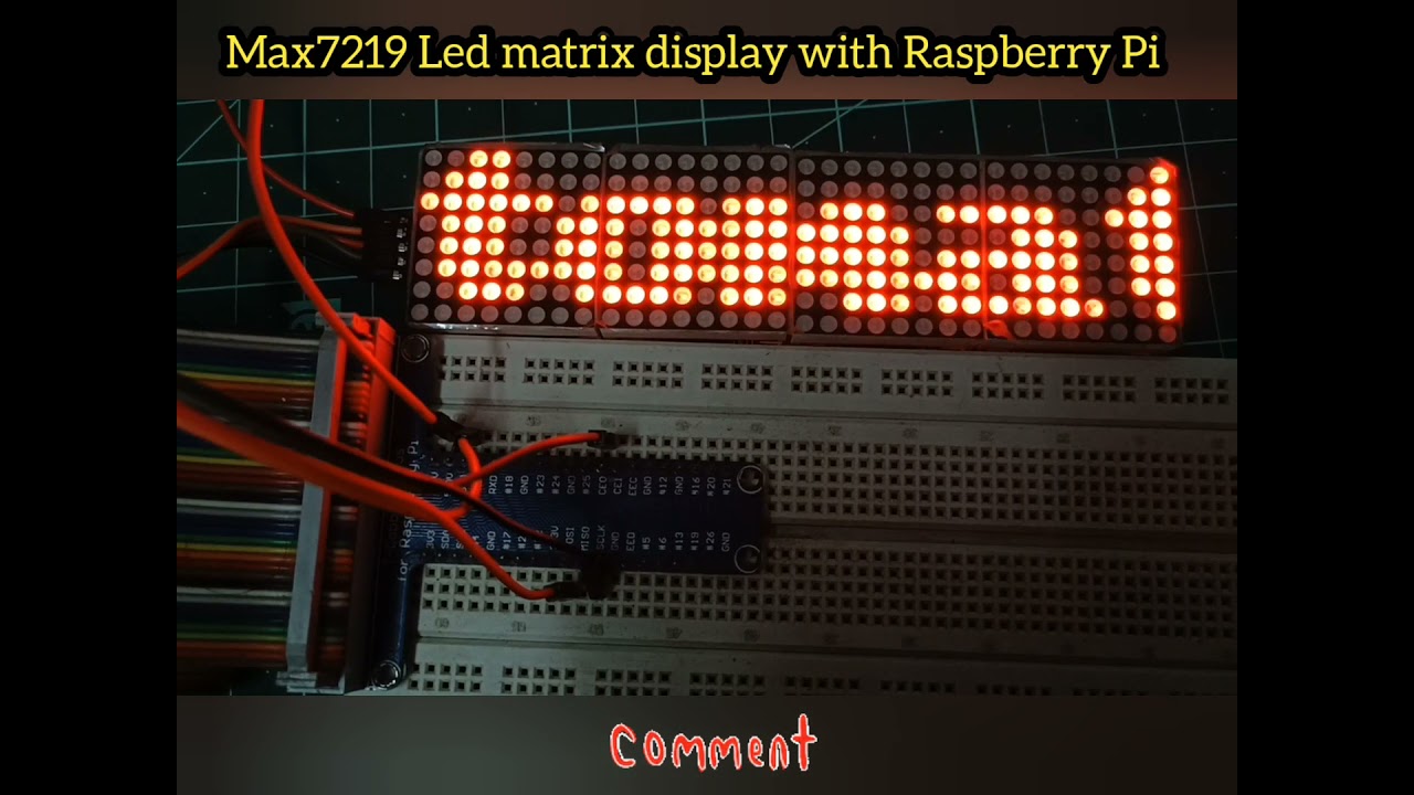 Led matrix display with Raspberry Pi and Python #demo #shorts - YouTube