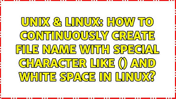 How to continuously create file name with special character like () and white space in Linux?