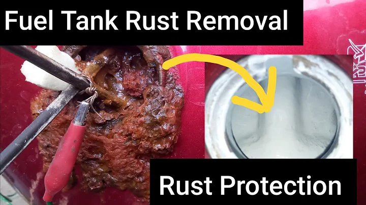 How to clean, Motorcycle gas tank rust removal by electrolysis inside painting corrosion treatment