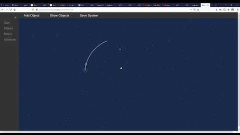 Solar System Simulator - JavaScript / HTML / CSS