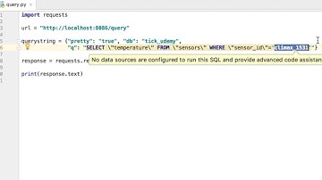 Influxdb project: 11 query python