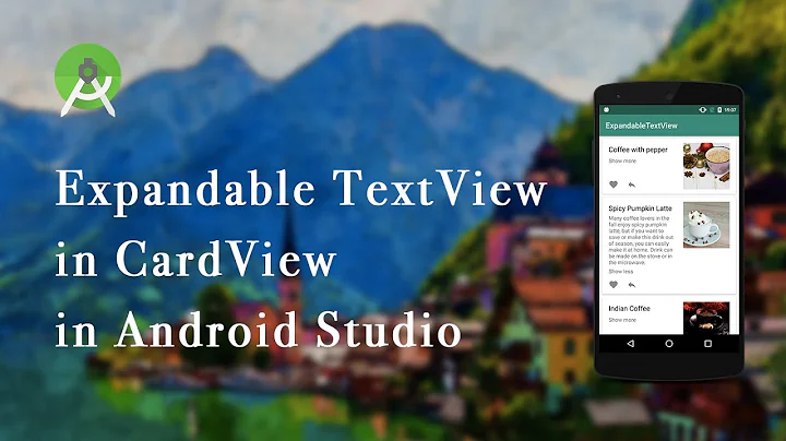 Expandable TextView in CardView | Android Studio
