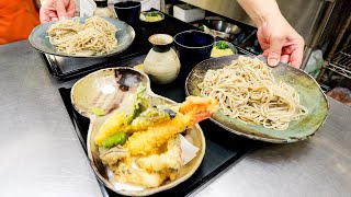 Endless orders of tempura! Japan's finest soba artisans begin working at 5 in the morning!