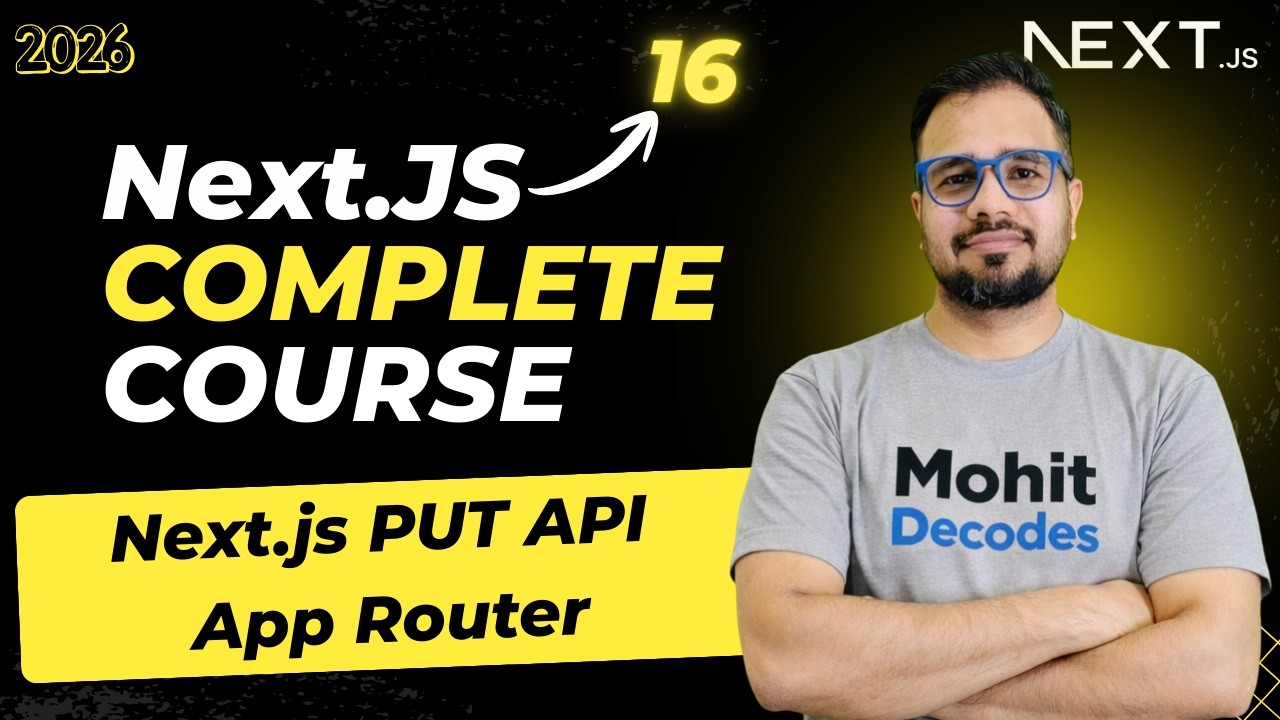 NextJS Tutorial #25 - PUT Method | Backend and Frontend - YouTube