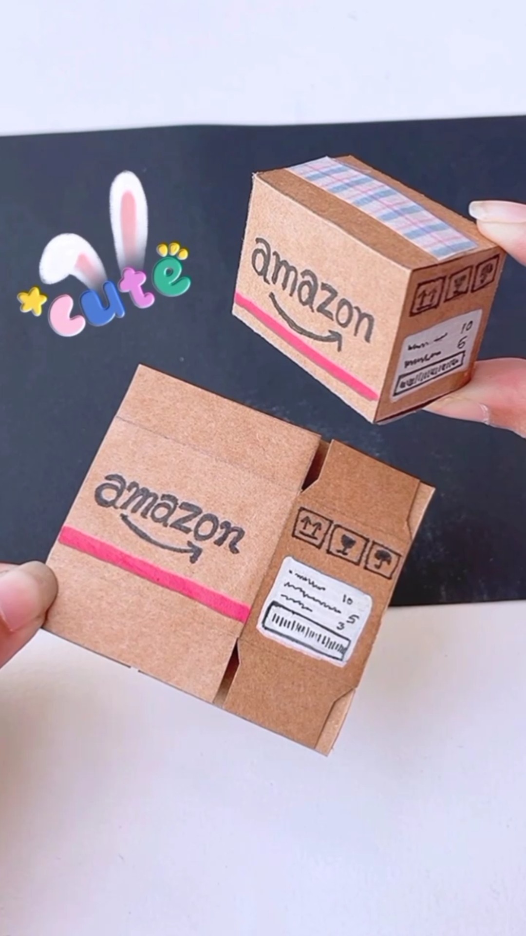 ?amazon mini parcel box? #shorts #tonniartandcraft #love #diy #art #craft