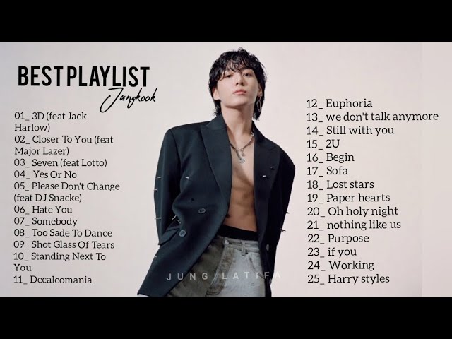 Jungkook (정국) best songs [Tope best playlist for you] 😃🎧✔️ class=