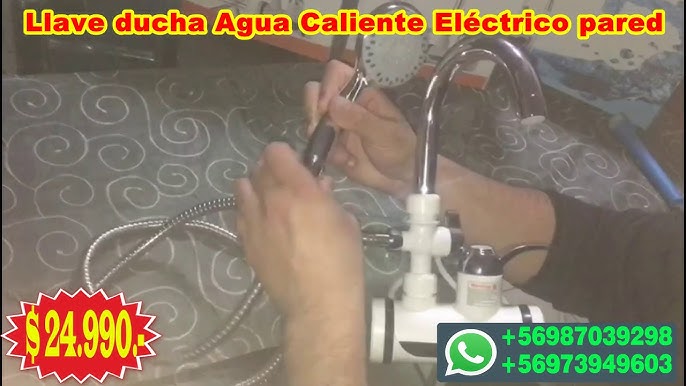 Llave sifon calienta agua electrico