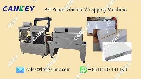 Heat Shrink Wrapping Machine For A4 Paper Video @ Autopackm.com