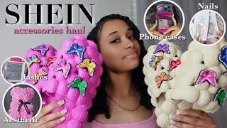 HUGE SHEIN ACCESSORIES HAUL 2023 | jewerly, phone cases, bonnets, planner, bubble slides \& more!