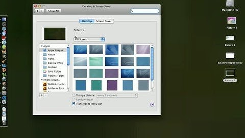 How to change Background in Mac OS X