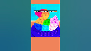 Making A Rainbow Duck Fidget Toy! 🧡😊 (Fidget Toy Maker)