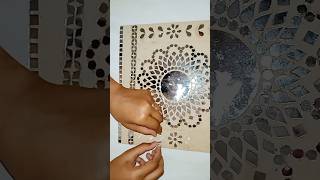 mirror Mosaic art |#art shorts#lippan art#youtubeshorts#