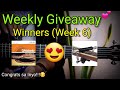 Week 6 Winners!!! (Weekly Giveaway)