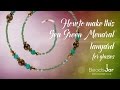 How to make this turquoise beaded lanyard | Seed Beads (111)