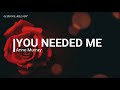 Anne Murray - You Needed Me (Lyric Video)