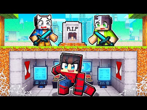 Mezarımın Altına SÜPER KAHRAMAN ÜSSÜ Yapıp Arkadaşlarımı TROLLEDİM!🪦 - Minecraft