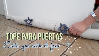 Cómo hacer burletes para puertas de entrada