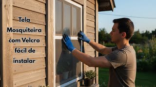 Tela Mosquiteira para janela Instalacao com velcro adesivo