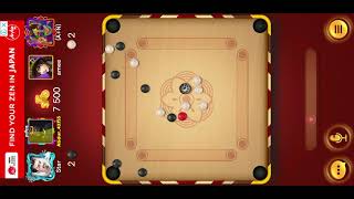 carrom board game in 4 players match | carrom pool game play in 2vs2 players match | carrom play 600 screenshot 4