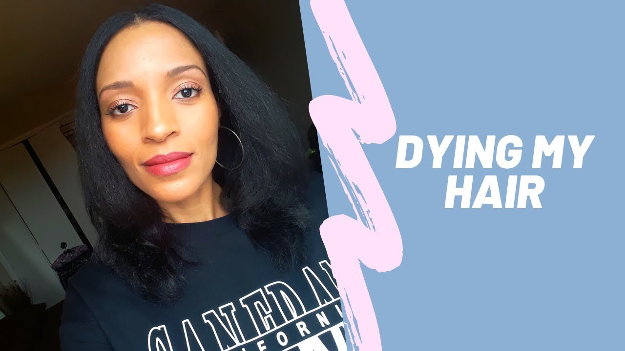 Dying My Natural Hair ( Type 4 Hair/4B Hair) - YouTube