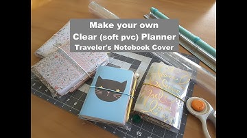 Make a clear soft pvc planner /clear traveler