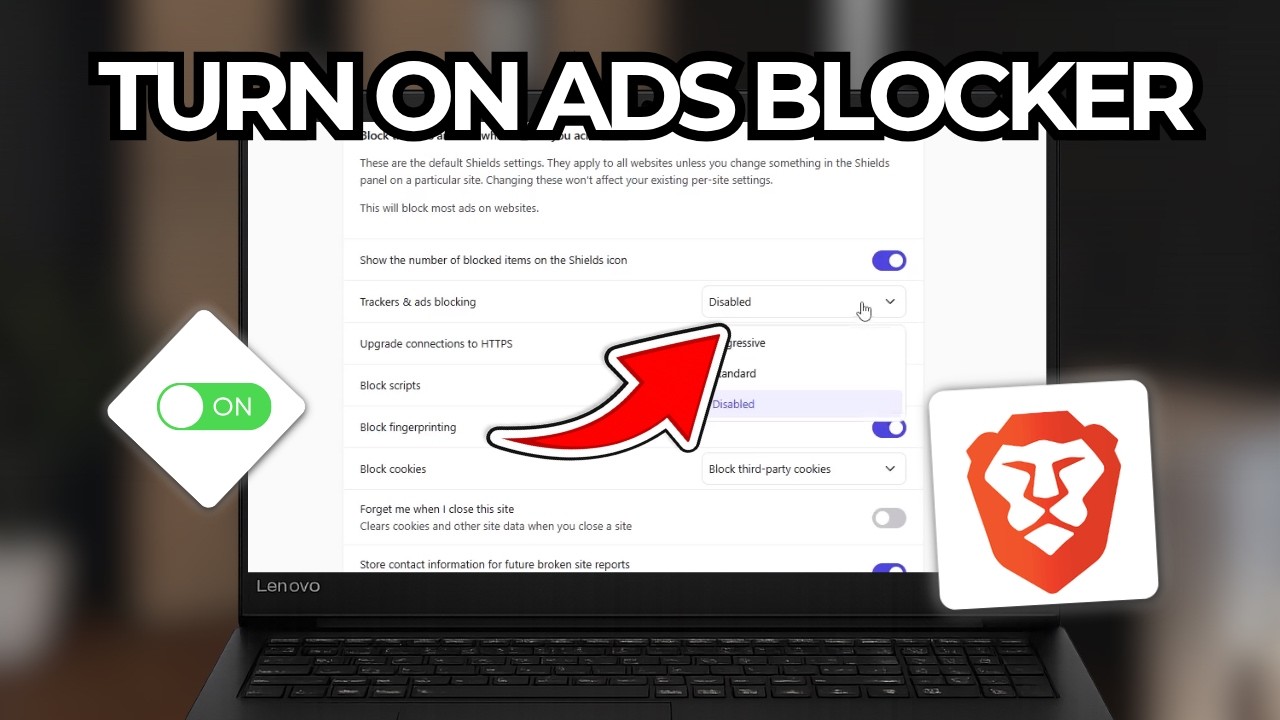 How to Turn On Ads Blocker In Brave Browser (Tutorial 2026) - YouTube
