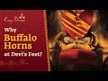 Why are there Buffalo Horns at Devi's Feet?