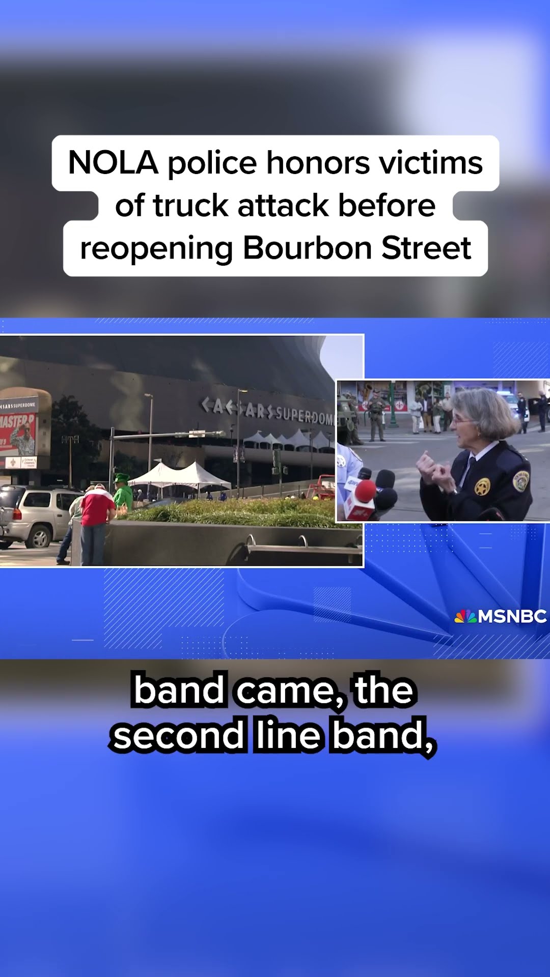 NOLA police honors victims of truck attack before reopening Bourbon Street