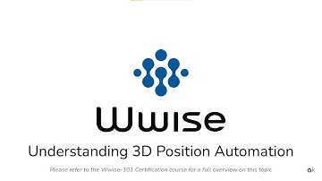 Wwise-101 - Lesson 4 - Understanding 3D Position Automation