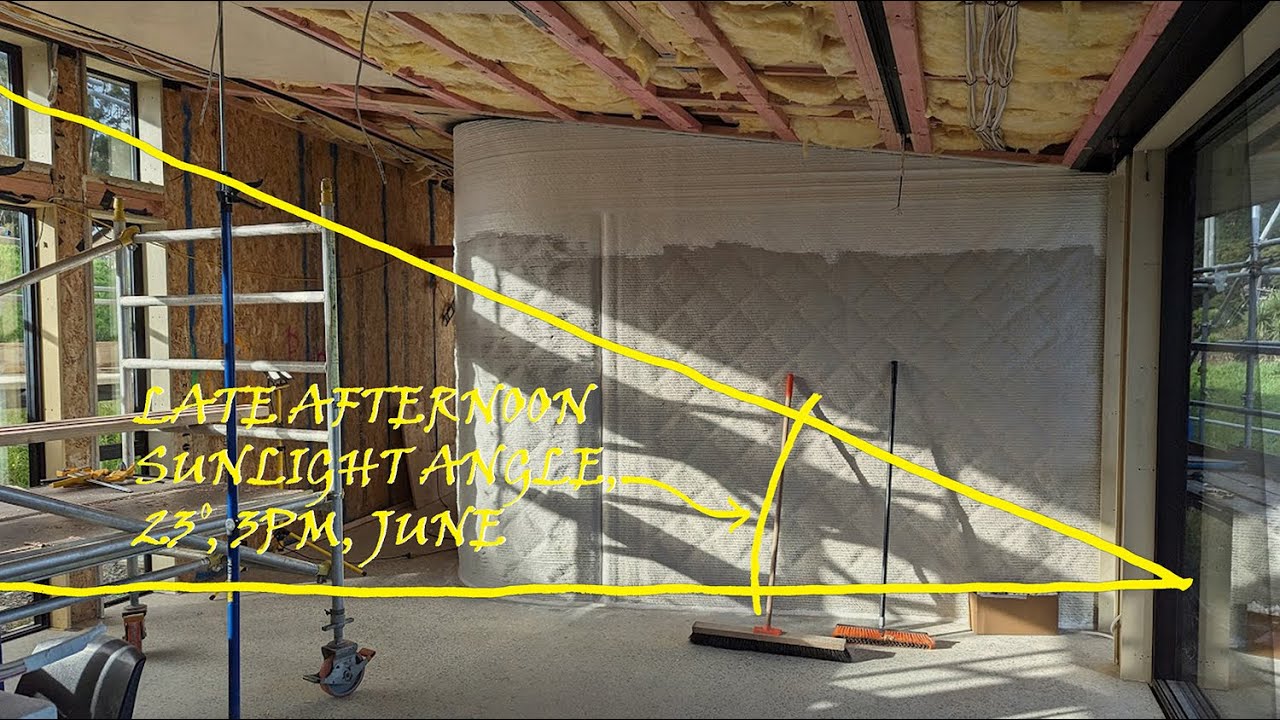 Huia House, Optimum Winter Sun Angle -  Powered By Sunlight