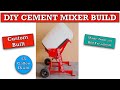 Homemade DIY 55 Gallon drum Cement Concrete or Aircrete Mixer. How to build one from a Treadmill!