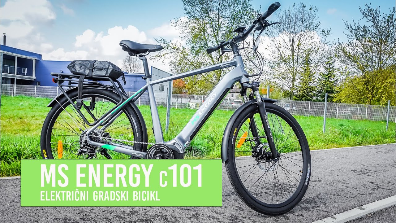 MS Energy c101 gradski električni bicikl - YouTube