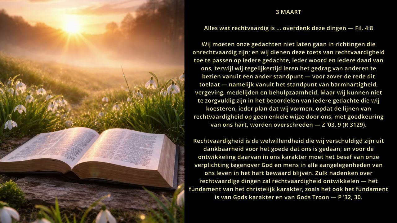 Hemelse Manna - 3 Maart