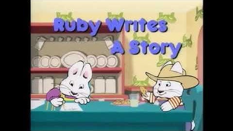 Max and Ruby Ruby Writes A Story Title Card