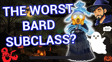 The Worst Bard Subclass? - College of Spirits Guide - Dungeons and Dragons