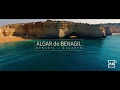 Algar de benagil  beach inside cave in algarve