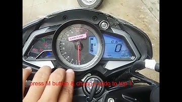 pulser ns200 ( time change setting.)