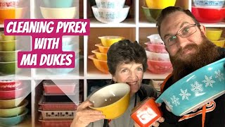 HOW TO CLEAN VINTAGE PYREX WITH MA DUKES  Over The Years