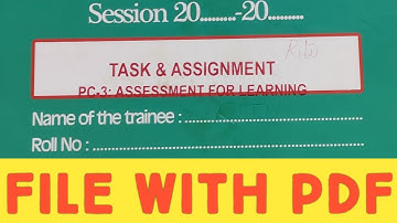 Assignment of Assessment for Learning || B.Ed. 2nd Year Assignment || अधिगम का आंकलन || CCSU