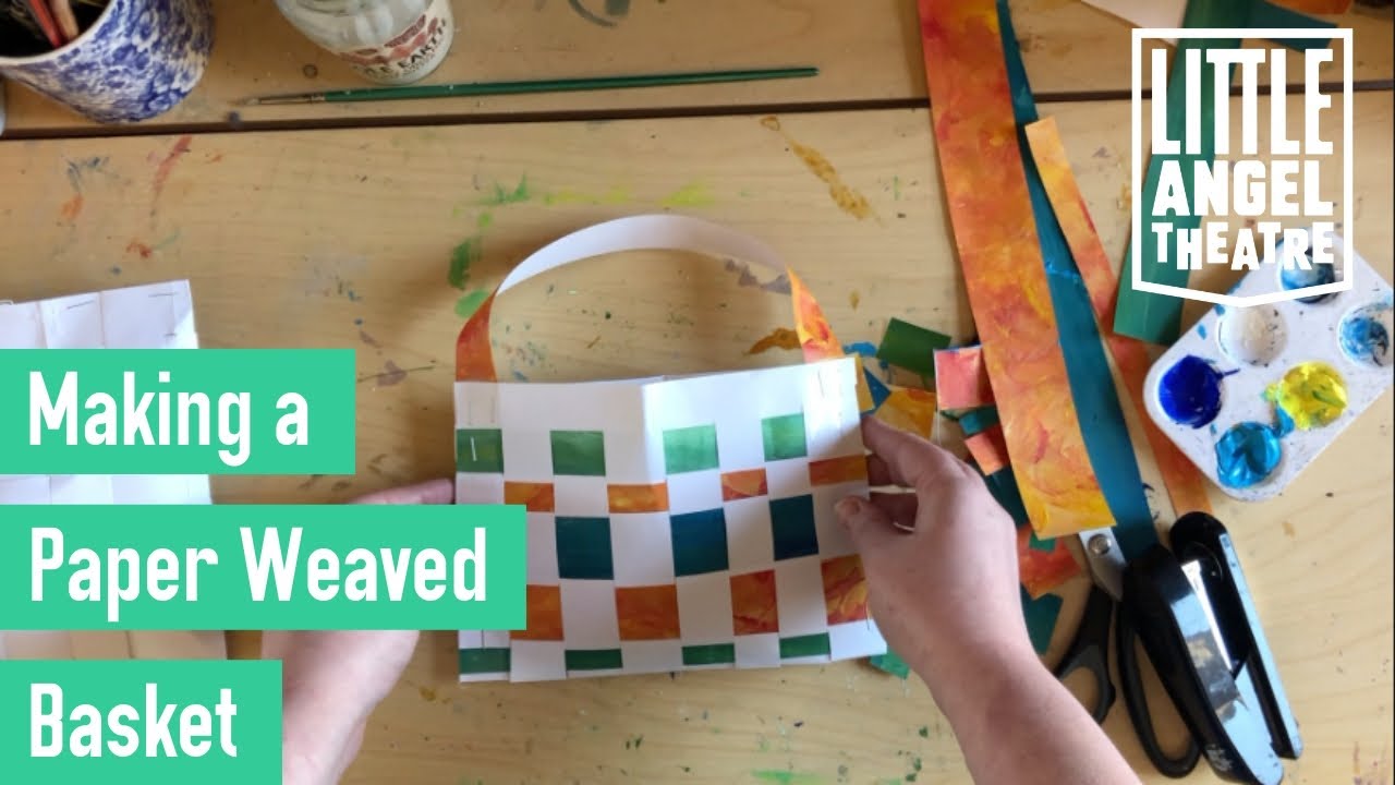 Make A Paper Weaved Basket I Activities For Children Youtube Make A Paper Weaved Basket I Activities For Children Youtube