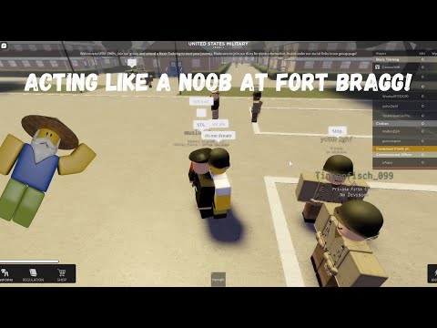 Acting Like A Noob At Fort Bragg Roblox Youtube - roblox fort bragg