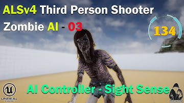 ALSv4 TPS - 134 - Zombie AI - AI Controller - Sight Sense #mrwhiz #alsv4 #unrealengine #gamedev