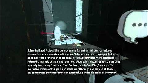 (spoilers) Portal 2 dev commentary: Chapter 3