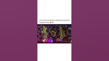 Projection mapping is the future 💯 #edm #edmmusic #projector #festival #lostlands