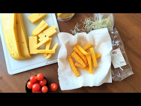 Polenta fritta - ricetta bastoncini di polenta croccanti