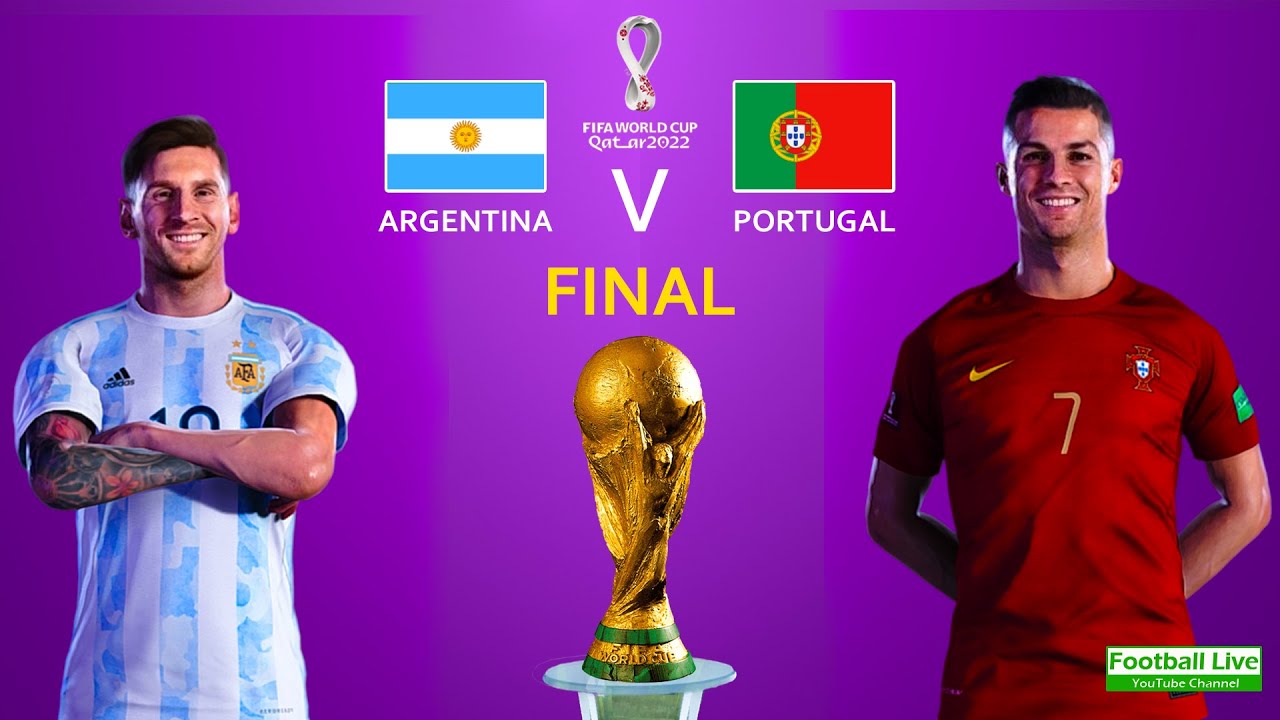FIFA World Cup Final 2022 Argentina Vs Portugal Messi Vs Ronaldo eFootball PES Gameplay PC