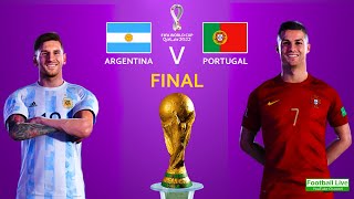 FIFA World Cup Final 2022 | Argentina Vs Portugal | Messi Vs Ronaldo | eFootball PES Gameplay PC screenshot 4