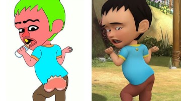 Goyang Upin Ipin Funny Drawing Meme | Upin & Ipin Drawing Meme video